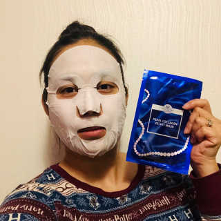 Pearl Collagen Velvet Mask 1 BOX by YVESOM — 5점을 준 리뷰어가 2019년 1월 올린 사용 사진