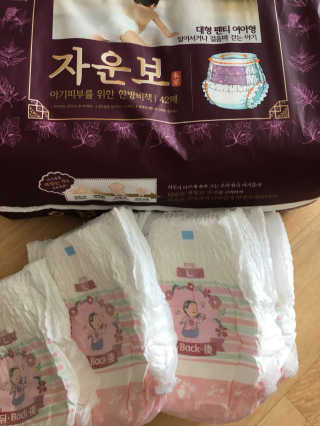 LG생활건강 토디앙 자운보 본초 팬티형 기저귀 — 4.67점을 준 리뷰어가 2017년 4월 올린 사용 사진