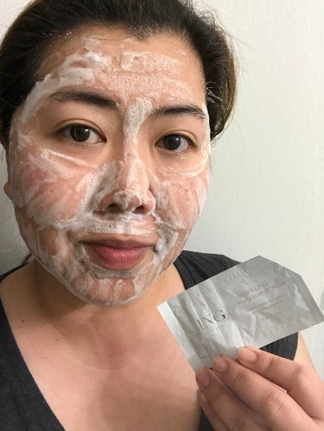 스파클링 쇄신 O2 가면 리뷰 사진