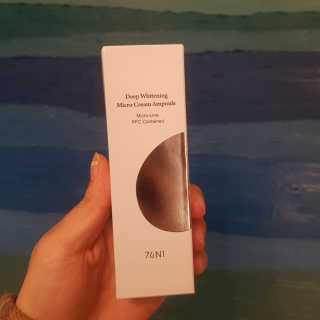 [76N1]딥 화이트닝 마이크로 크림앰플 — 5점을 준 리뷰어가 2019년 12월 올린 사용 사진