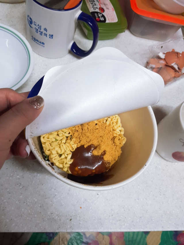 오뚜기카레면 2차 모집 리뷰 사진