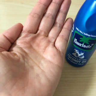 파라슈트 100퍼 코코넛오일 100ml — 5점을 준 리뷰어가 2018년 8월 올린 사용 사진