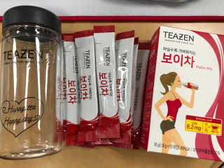 티젠 보이차 + 마이보틀 세트 — 5점을 준 리뷰어가 2018년 6월 올린 사용 사진