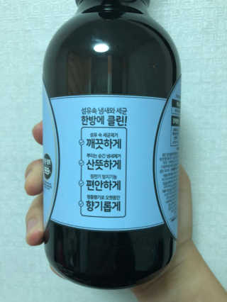 더블유드레스룸 페브클린 500ml — 5점을 준 리뷰어가 2018년 8월 올린 사용 사진