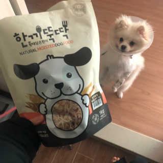 [펫토리아] 맛도 영양도 BEST 한끼뚝딱 강아지 사료 — 5점을 준 리뷰어가 2018년 12월 올린 사용 사진