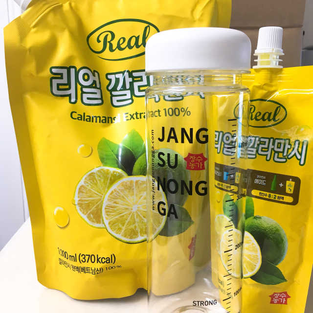 리얼깔라만시 1L 리뷰 사진