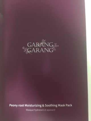 GARANG GARANG 피오니 룻 모이스처라이징 앤 수딩 마스크팩 — 5점을 준 리뷰어가 2019년 8월 올린 사용 사진