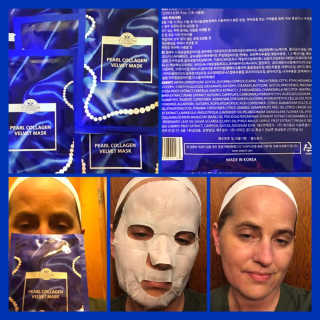 Pearl Collagen Velvet Mask 1 BOX by YVESOM — 5점을 준 리뷰어가 2019년 3월 올린 사용 사진