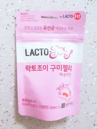 락토조이 구미젤리 복숭아맛 — 5점을 준 리뷰어가 2019년 8월 올린 사용 사진