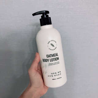 (주)에네스티 내추럴 촉촉  오트밀 바디로션 500ml — 5점을 준 리뷰어가 2020년 2월 올린 사용 사진
