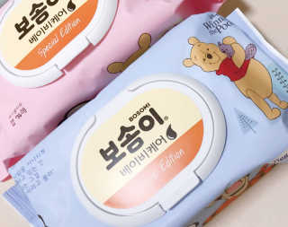 보솜이 아기물티슈 베이비케어 푸에디션 캡 74매 10입 — 5점을 준 리뷰어가 2019년 4월 올린 사용 사진