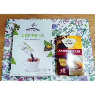 (주)쟈뎅 [쟈뎅] 클래스 신선한 하루 원두+여과지 SET — 5점을 준 리뷰어가 2019년 3월 올린 사용 사진