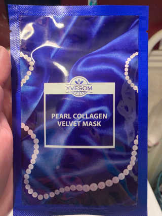 Pearl Collagen Velvet Mask 1 BOX by YVESOM — 5점을 준 리뷰어가 2019년 2월 올린 사용 사진