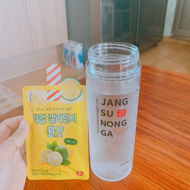 장수농가 리얼깔라만시 원샷 50ml 10팩+보틀 리뷰 사진
