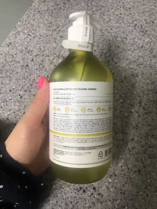 달리프 클로렐라 베러 루트 릴렉싱 샴푸 500ml — 4.5점을 준 리뷰어가 2020년 2월 올린 사용 사진