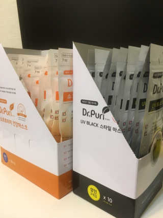 [닥터퓨리] 소프트터치 건강 + UV 블랙스타일 마스크 — 4.5점을 준 리뷰어가 2019년 4월 올린 사용 사진