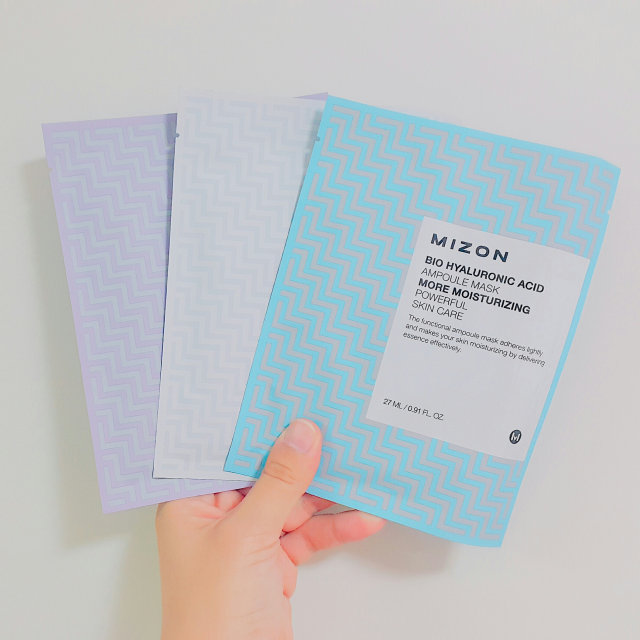 미즈온 바이오앰플 마스크 3종 리뷰 사진