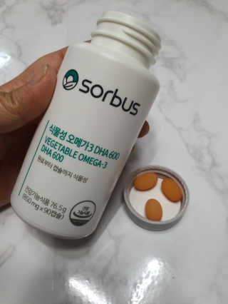 소버스 식물성 오메가3 DHA 600 — 5점을 준 리뷰어가 2020년 1월 올린 사용 사진