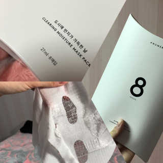 누메로 8 클리어링 모이스처 마스크팩 — 4점을 준 리뷰어가 2016년 12월 올린 사용 사진