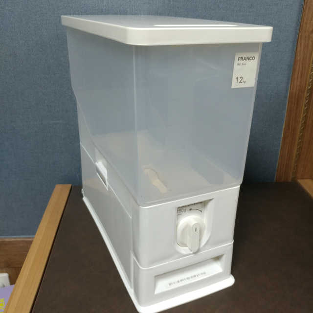 [프랑코 다이얼 계량 쌀통 12kg] 똑똑한 정리 수납 리뷰 사진