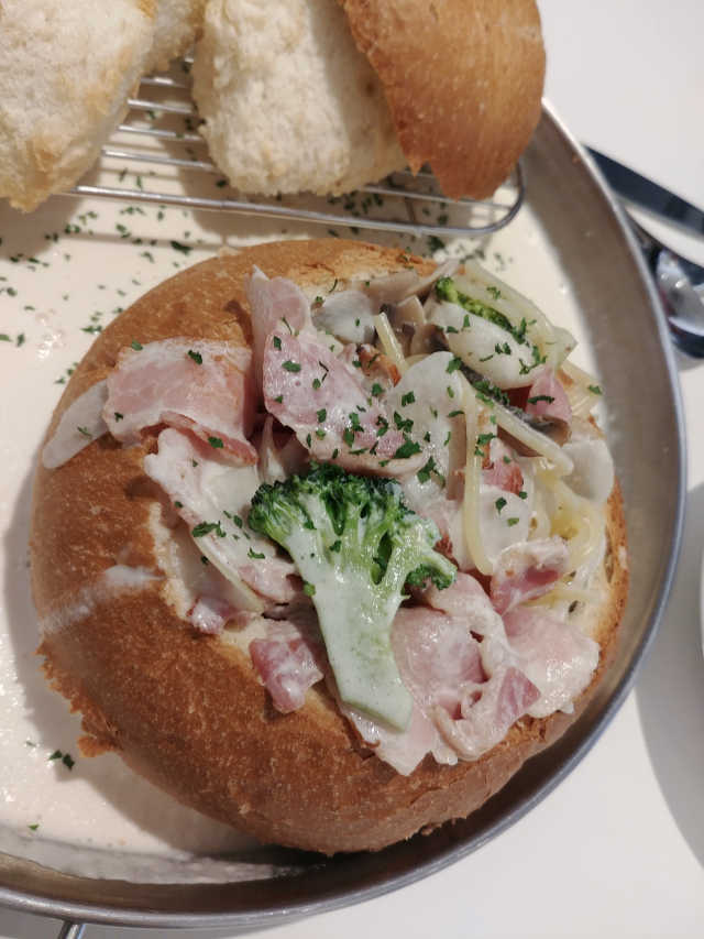 [IMJ브런치카페 지동점] 크림빠네+피자+음료 1잔 리뷰 사진