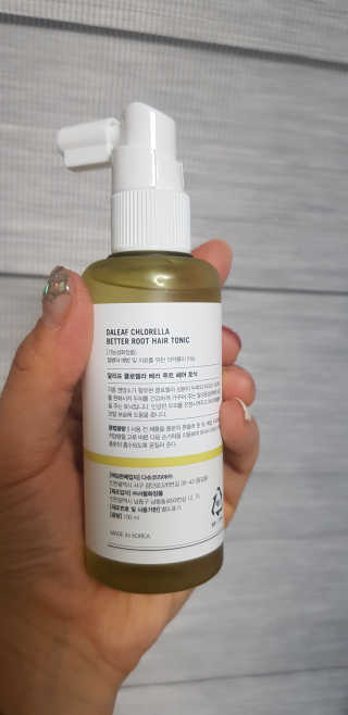 달리프 클로렐라 베러 루트 헤어토닉 100ml — 4.5점을 준 리뷰어가 2020년 1월 올린 사용 사진