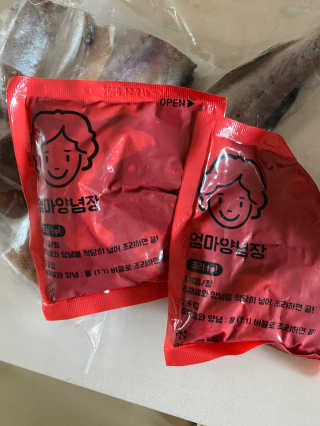 행복먹거리공작소 손질 코다리 매콤 양념장 세트 550g x 2 — 4.5점을 준 리뷰어가 2020년 2월 올린 사용 사진
