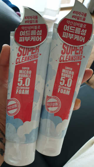 미팩토리 슈퍼 마이크로 버블 5.0 클렌징 폼 X 2EA — 3점을 준 리뷰어가 2019년 6월 올린 사용 사진