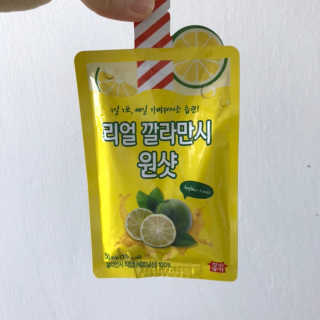 장수농가 리얼깔라만시 원샷 50ml 10팩+보틀 — 5점을 준 리뷰어가 2019년 4월 올린 사용 사진