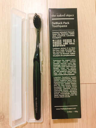 the naked object 디블랙팩치약 디블랙칫솔 세트 — 3.5점을 준 리뷰어가 2019년 1월 올린 사용 사진