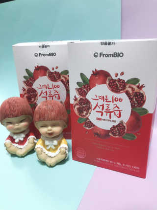 프롬바이오 오직 석류만 [그대로100 석류즙] 하루 1포로 건강하게 — 3점을 준 리뷰어가 2019년 11월 올린 사용 사진