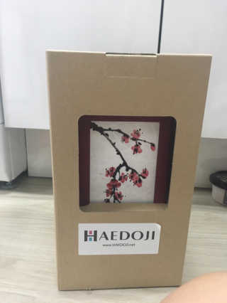 HAEDOJI 한지스탠드 무드등 — 4점을 준 리뷰어가 2019년 10월 올린 사용 사진