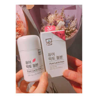 네츄럴굿띵스 퓨어 락토 철분 60일분 — 5점을 준 리뷰어가 2018년 2월 올린 사용 사진