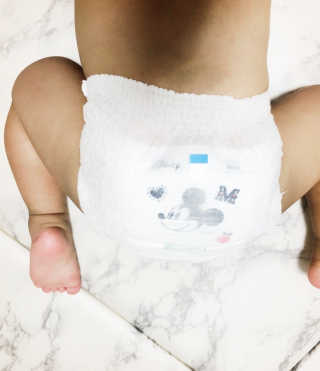 보솜이 베이비케어 팬티형 기저귀 — 5점을 준 리뷰어가 2019년 3월 올린 사용 사진