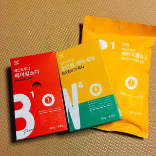 레인보우샵 올인원세탁세제,베이킹소다 스틱포6개입+세탁조클리너 — 4.17점을 준 리뷰어가 2018년 4월 올린 사용 사진