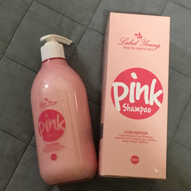 쇼킹핑크칼라민샴푸 리뷰 사진