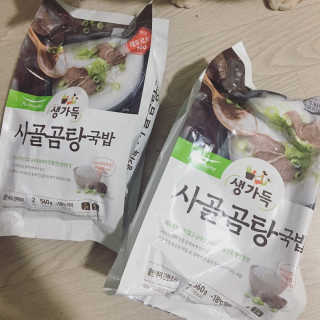 [풀무원] 사골곰탕국밥 황태해장국밥 — 4.83점을 준 리뷰어가 2018년 6월 올린 사용 사진