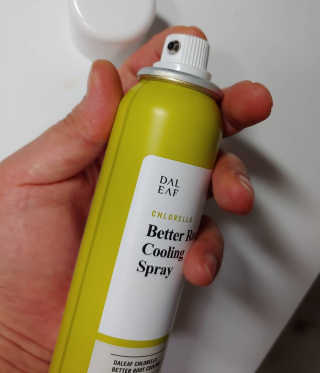 달리프 클로렐라 베러 루트 쿨링 스프레이 100ml — 5점을 준 리뷰어가 2019년 7월 올린 사용 사진