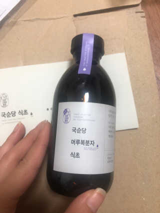 국순당식초 국순당 과일식초 3종 — 5점을 준 리뷰어가 2018년 9월 올린 사용 사진