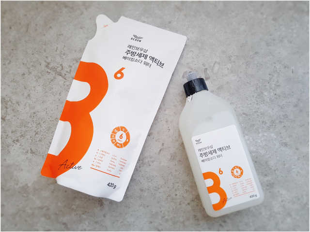 주방세제 베이킹소다 워터 액티브 리뷰 사진