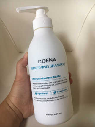 코에나샴푸 500ml — 4.5점을 준 리뷰어가 2019년 8월 올린 사용 사진