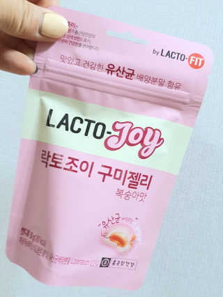 락토조이 구미젤리 복숭아맛 — 5점을 준 리뷰어가 2019년 10월 올린 사용 사진