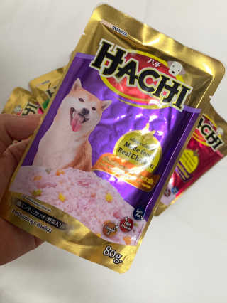 [펫토리아] 토로토로 하치  강아지 파우치간식 — 4.5점을 준 리뷰어가 2019년 7월 올린 사용 사진
