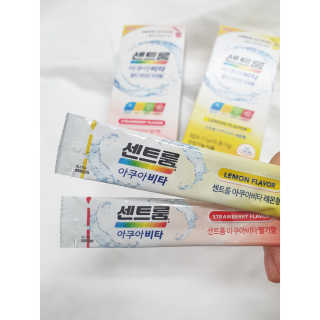 센트룸 아쿠아비타 레몬향, 딸기향 — 5점을 준 리뷰어가 2019년 7월 올린 사용 사진