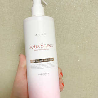 아쿠아큐링 아쿠아S링 퓨어리프레싱 헤어케어 500ml — 5점을 준 리뷰어가 2018년 7월 올린 사용 사진