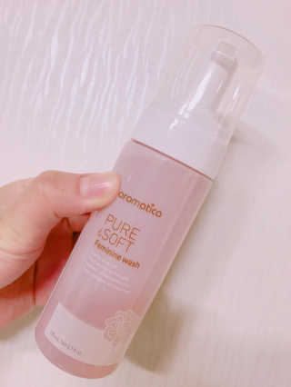 아로마티카 퓨어 앤 소프트 여성청결제 — 4점을 준 리뷰어가 2017년 8월 올린 사용 사진