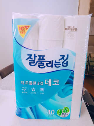 잘풀리는집 더 도톰한 3겹 데코 30롤 — 4.83점을 준 리뷰어가 2018년 5월 올린 사용 사진
