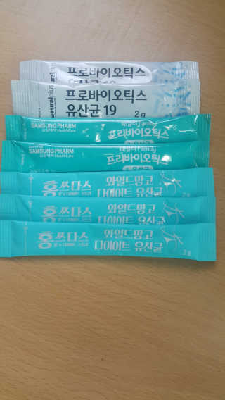 홍쓰다스 다이어트유산균, 체지방감소와 장건강개선 — 5점을 준 리뷰어가 2019년 8월 올린 사용 사진