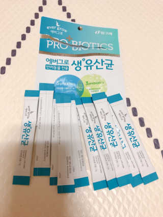 [빙그레] 에버그로 생유산균 1봉（10포입）+펫밀크2팩 — 5점을 준 리뷰어가 2019년 5월 올린 사용 사진