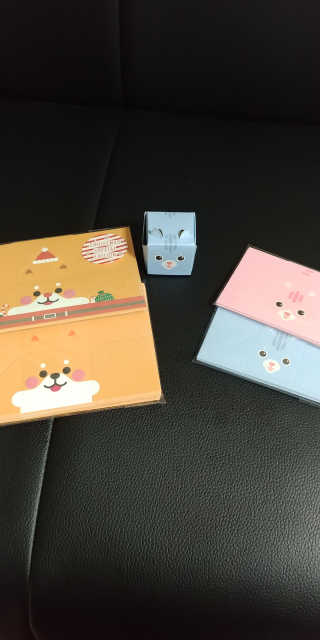 엘토이 L-TOY 시바견 편지지 8종 + 고양이편지지 각 3종 1set — 5점을 준 리뷰어가 2018년 11월 올린 사용 사진